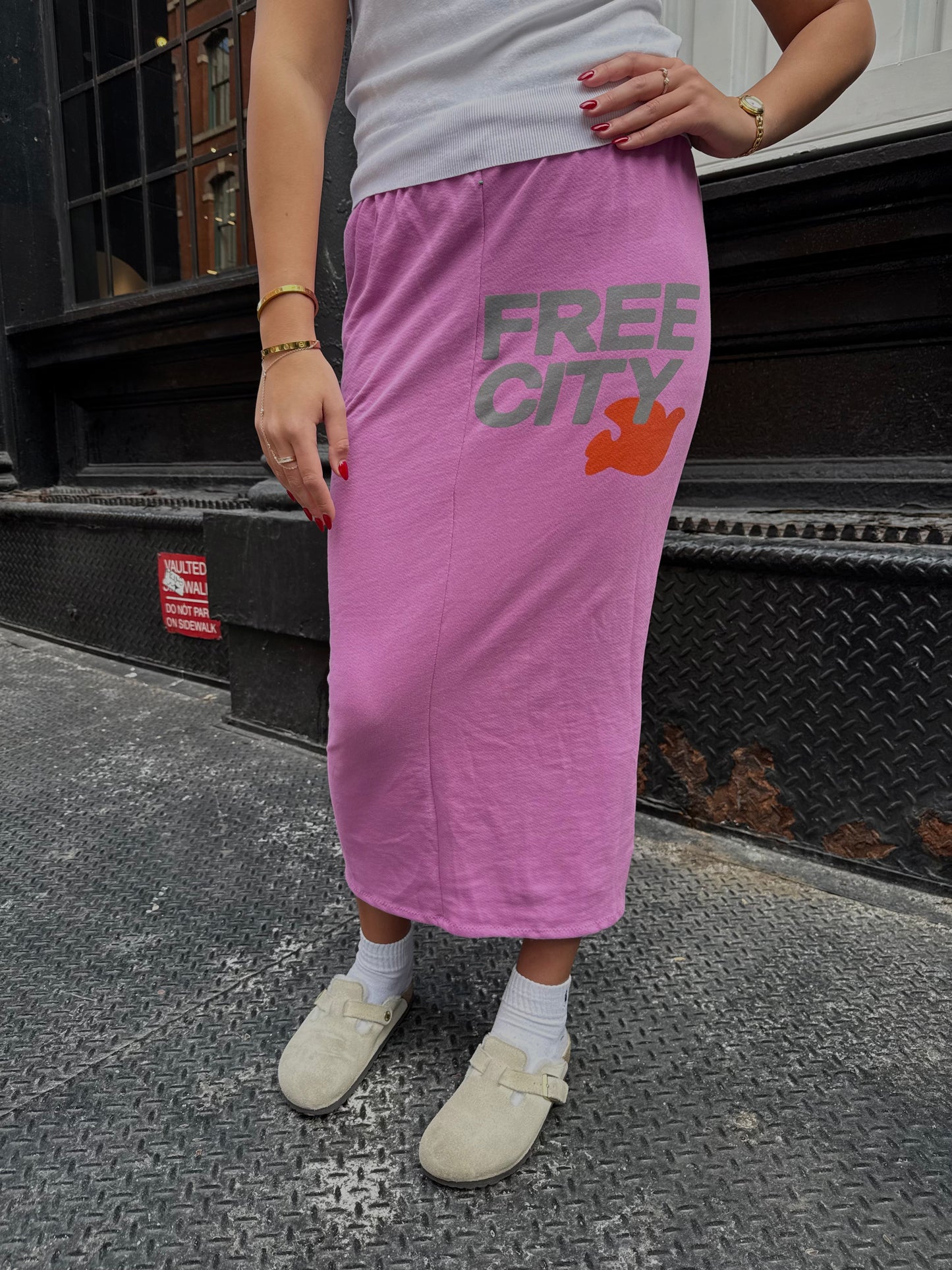 Purple Free City Sweat Skirts